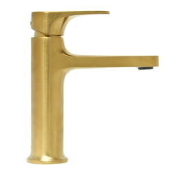  SAT DARK Basin mixer tap with lever, matte gold (SATBSDA271PBZ)