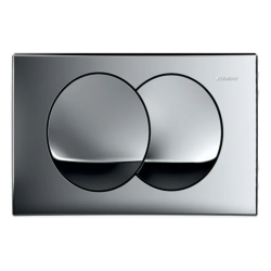 Geberit Delta20 Dual Flush Plate, Glossy Chrome (115.100.21.5)