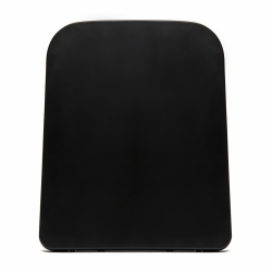 Swiss Aqua Technologies Infinitio Rectangular Toilet Seat, With Soft Close, Black (SATINFP12BKM)