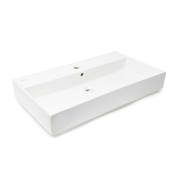 Swiss Aqua Technologies SAT Infinitio washbasin 80.5x46.5 cm with tap hole in the middle (SATINF8046)
