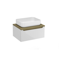 Swiss Aqua Technologies Natural Stilla bathroom vanity unit under sink, 60x30x45 cm, white (STILLAD06007DBK)