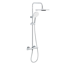 Swiss Aqua Technologies XXL 250 shower column with thermostatic mixer, 3-jet hand shower, chrome (SATSSTKE)