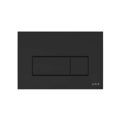 Vitra  Root Square Dual Flush Plate, Matte Black (740-2311)