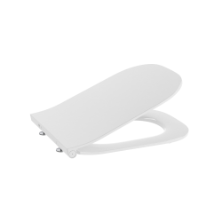 Swiss Aqua Technologies The Gap SQUARE double Slim toilet seat with soft-close mechanism, quick-release urea seat, white (A801472003)
