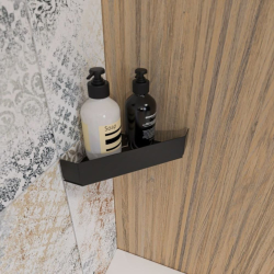 Swiss Aqua Technologies Bathroom shelf 29.2x17.2x8.2 cm, black (SATDPOLROH29MC)