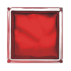 Swiss Aqua Technologies Luxfera glass brick 19x19x8 cm, glossy transparent red (1908WREBR)