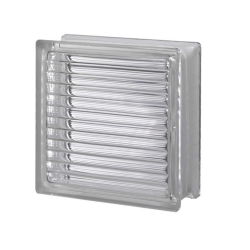 Swiss Aqua Technologies Luxfera glass brick 19x19x8 cm, glossy transparent gray (1908DP)