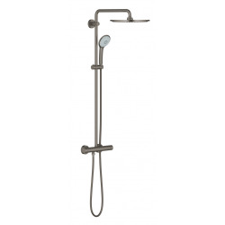 Grohe Euphoria System 310 Shower column with thermostatic for wall mounting, Hard Graphite brushed (26075AL0)