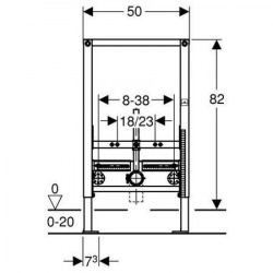 Geberit DuoFix frame for Hanging Bidet (111.515.00.1)