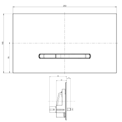 Villeroy & Boch ViConnect Dual Flush Plate, Gloss White (92218068)