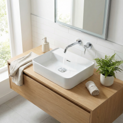 Ideal Standard Strada II Washbasin 500x430x180 mm, without tap hole, with overflow, glossy white (E239801)