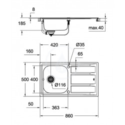 Grohe New Concetto Kitchen Sink/Mixer Pack (31570SD0)