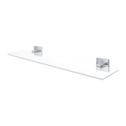 Grohe Start Cube 53cm glass soap dish shelf with concealed fixings, chrome (G41109000)