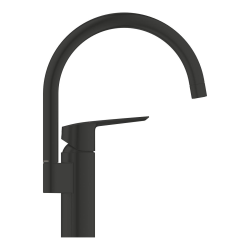 Grohe Start single-lever sink mixer tap with C-shaped spout, matte black (G304692430)