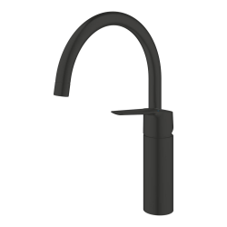 Grohe Start single-lever sink mixer tap with C-shaped spout, matte black (G304692430)