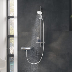 Grohe Rainshower SmartActive shower set, 3 sprays, white/chrome (G26578LS0)
