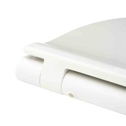Glacera Ultra-thin toilet seat with SoftClose mechanism, made of Duroplast, with invisible fixings, white (EASYSLIM33)