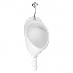 Porcher Complete Urinal Pack, ready to install, Gloss White (P986201)