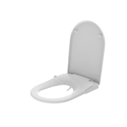 Swiss Aqua Technologies Japanese SoftClose toilet seat, electricity-free operation, white (SATBEASY2233U5)