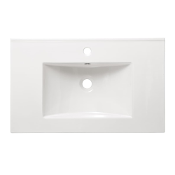 Franke Modena 81x46 cm ceramic washbasin with tap hole in the middle, glossy white (M8046)