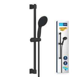 Grohe Vitalio Start 110 Shower Set with bar + 2-jet hand shower, matte black (279482431)