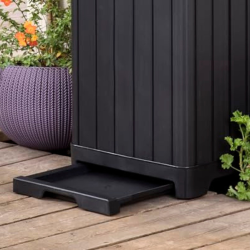 Siko Baltimore plastic bin 125L, 87.4 x 41 x 41 cm, Black (236997)