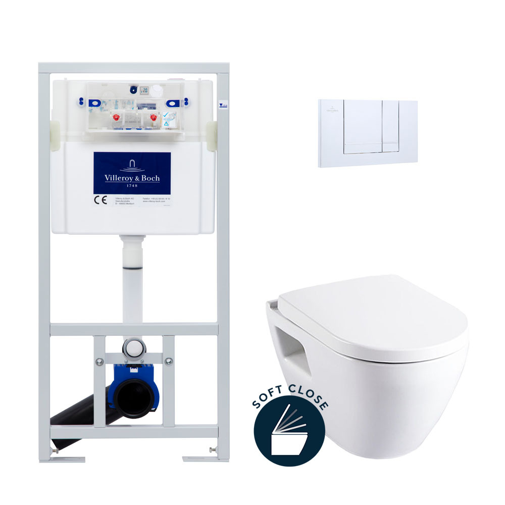Villeroy Boch Toilet set with Serel SM10 bowl Softclose seat