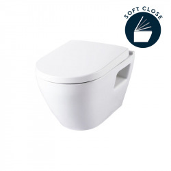 Pack WC with Serel SM10 bowl + Softclose seat + Chrome plate (ViConnectSM10-1)