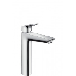 Hansgrohe Logis Single lever basin mixer XL with ComfortZone 190, Chrome, without waste (71091000)