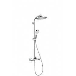 Hansgrohe Crometta S 240 Showerpipe EcoSmart 1 jet Shower Column with Thermostatic Mixer (27268000)