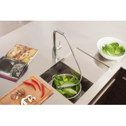 Grohe Essence Single lever sink mixer with hand shower chrome (30270000)
