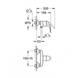 Euroeco Shower mixer (32740000)