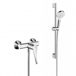 Hansgrohe Pack Focus Care PMR Shower mixer with extra long handle + Crometta Vario shower set (31916000-CROMETTA)
