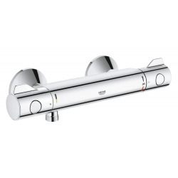 Grohe Grohtherm 800 Thermostatic shower mixer + Hand shower + Shower rail + Flexible hose + Shelf (34558000-TEMPESTA2)