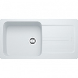 Franke Aveta AVD611-97 Sink 97x50cm with reversible drainer, Fradura, White (AVD611-97B)