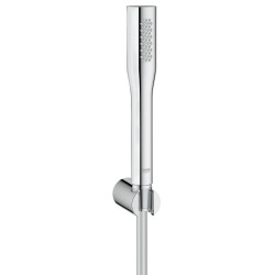 Grohe Grohtherm 2000 Set thermostatic bath/shower mixer + 1 jet hand shower + hose and wall bracket, Chrome (34174001-Euphoria)