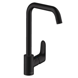 Hansgrohe Focus M41 Single lever kitchen mixer 260, matt black, 1 jet (31820670)
