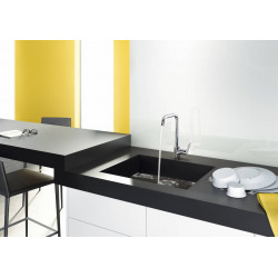 Hansgrohe Focus M41 Single lever kitchen mixer 260, matt black, 1 jet (31820670)