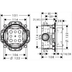  iBox Universal Basic Set, ½" and ¾" (01800180)