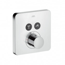 Axor Thermostatic mixer softcube for concealed installation for 2 outlets, Chrome (36707000)