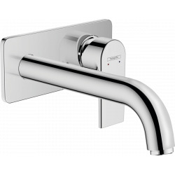 Hansgrohe Vernis Shape Single lever basin mixer for concealed installation wall-mounted with spout 20,7 cm, Chrome (71578000)