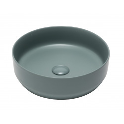  Countertop basin Infinitio 39 x 39 x 12 cm without overflow, matt green (SATINF3939LGEM)