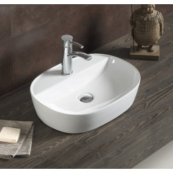 Swiss Aqua Technologies Countertop basin Infinitio 60 x 40 x 12,5 cm without overflow, white (SATINF6040)