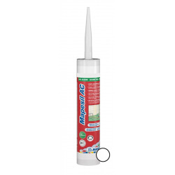 MAPEI Mapesil AC 100% silicone sealant, solvent free, mold resistant, White (MAPS100)