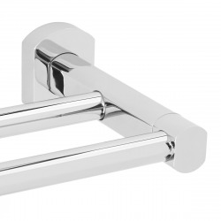 Optima Cube Way Metal Wall Towel Holder, Chrome (SPI29)