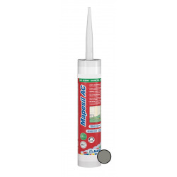 MAPEI Mapesil AC 100% silicone sealant, solvent free, mold resistant, Medium Grey (MAPS113)