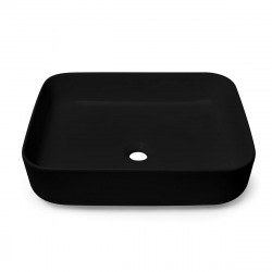 Swiss Aqua Technologies Infinitio Countertop basin 50x39 cm, without overflow, Matt black (SATINF5039BKM)