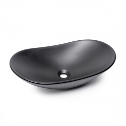 Swiss Aqua Technologies Infinitio Countertop Basin 61.5 x 36 cm, oval, without overflow, Matt Black (SATINF61536BKM)