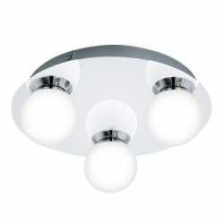 Eglo Mosiano LED ceiling or wall lamp with 3 spots 29cm, 3000K warm white, stainless steel (94629)