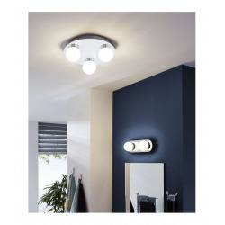 Eglo Mosiano LED ceiling or wall lamp with 3 spots 29cm, 3000K warm white, stainless steel (94629)
